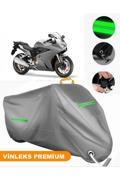 MotoEN  Vinleks Gri Honda VFR 800 Uyumlu Motosiklet Brandası Lüx Kalite (Kilit Uyumlu) ürün görseli