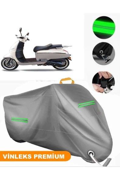 MotoEN  Vinleks Gri Kral Motor Rigil 125 Uyumlu Motosiklet Brandası Lüx Kalite (Kilit Uyumlu) ürün görseli