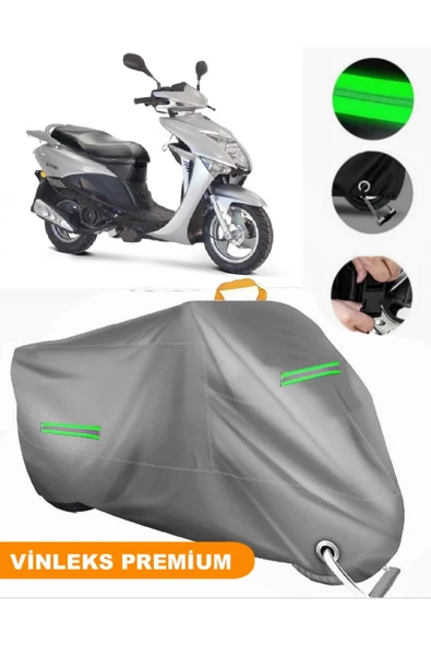 MotoEN  Vinleks Gri Kanuni RS 125 Uyumlu Motosiklet Brandası Lüx Kalite (Kilit Uyumlu) ürün görseli