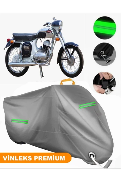 MotoEN  Vinleks Gri Jawa 250 Sport Uyumlu Motosiklet Brandası Lüx Kalite (Kilit Uyumlu) ürün görseli