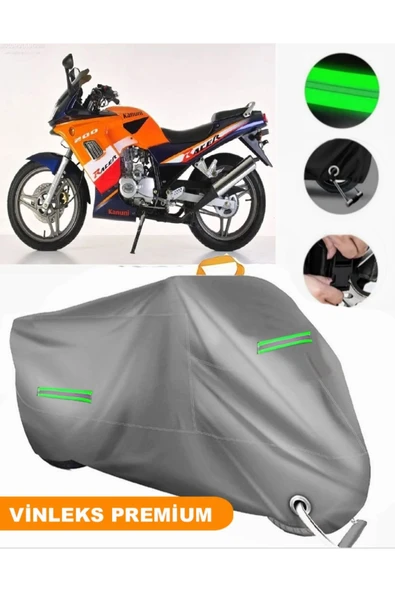 MotoEN  Vinleks Gri Kanuni Racer 200 S Uyumlu Motosiklet Brandası Lüx Kalite (Kilit Uyumlu) ürün görseli