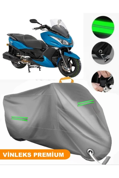 MotoEN  Vinleks Gri Kanuni Reha 250 Uyumlu Motosiklet Brandası Lüx Kalite (Kilit Uyumlu) ürün görseli