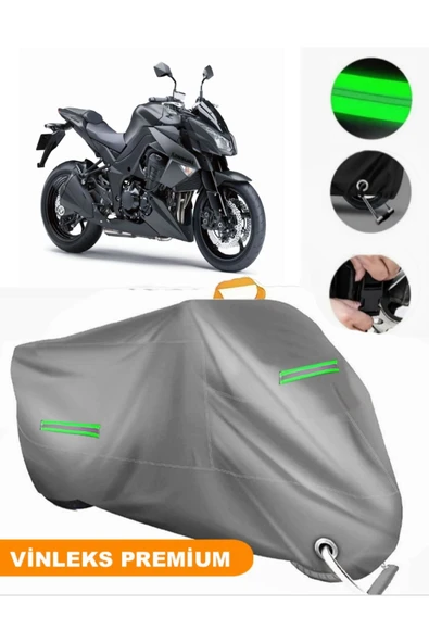 MotoEN  Vinleks Gri Kawasaki Z 1000 Uyumlu Motosiklet Brandası Lüx Kalite (Kilit Uyumlu) ürün görseli