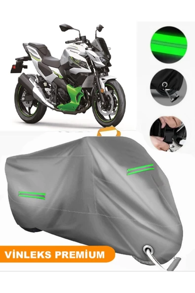MotoEN  Vinleks Gri Kawasaki N?NJA7 HYBRID Uyumlu Motosiklet Brandası Lüx Kalite (Kilit Uyumlu) ürün görseli