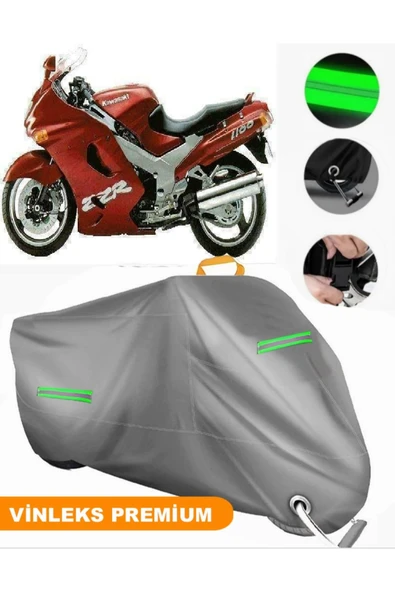 MotoEN  Vinleks Gri Kawasaki ZZR 1100 Uyumlu Motosiklet Brandası Lüx Kalite (Kilit Uyumlu) ürün görseli