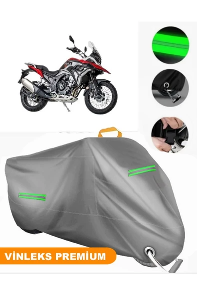 MotoEN  Vinleks Gri Jawa RVM 500 Adventure Uyumlu Motosiklet Brandası Lüx Kalite (Kilit Uyumlu) ürün görseli 1