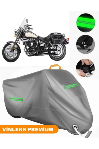 MotoEN  Vinleks Gri Keeway Land Cruiser 250 Uyumlu Motosiklet Brandası Lüx Kalite (Kilit Uyumlu) - 1