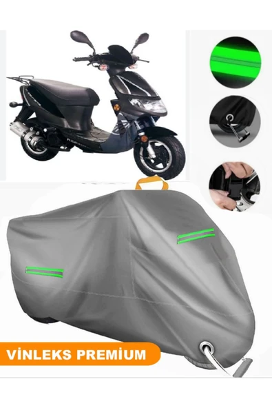 MotoEN  Vinleks Gri Keeway Hurricane Uyumlu Motosiklet Brandası Lüx Kalite (Kilit Uyumlu) ürün görseli