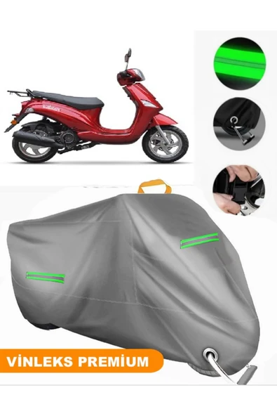 MotoEN  Vinleks Gri Kanuni Wiki 125i Uyumlu Motosiklet Brandası Lüx Kalite (Kilit Uyumlu) ürün görseli