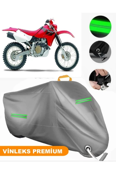 MotoEN  Vinleks Gri Honda XR 650 R Uyumlu Motosiklet Brandası Lüx Kalite (Kilit Uyumlu) - 1