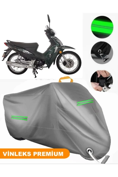 MotoEN  Vinleks Gri Honda Wing-go Uyumlu Motosiklet Brandası Lüx Kalite (Kilit Uyumlu) ürün görseli