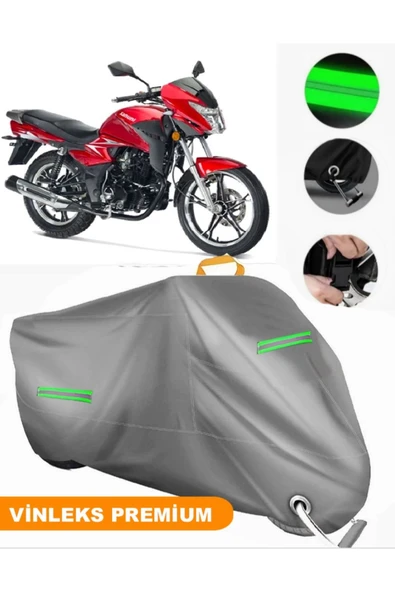 MotoEN  Vinleks Gri Kanuni S125T Uyumlu Motosiklet Brandası Lüx Kalite (Kilit Uyumlu)