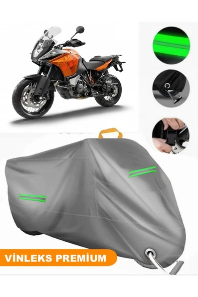 MotoEN  Vinleks Gri KTM 1190 Adventure R Uyumlu Motosiklet Brandası Lüx Kalite (Kilit Uyumlu) ürün görseli