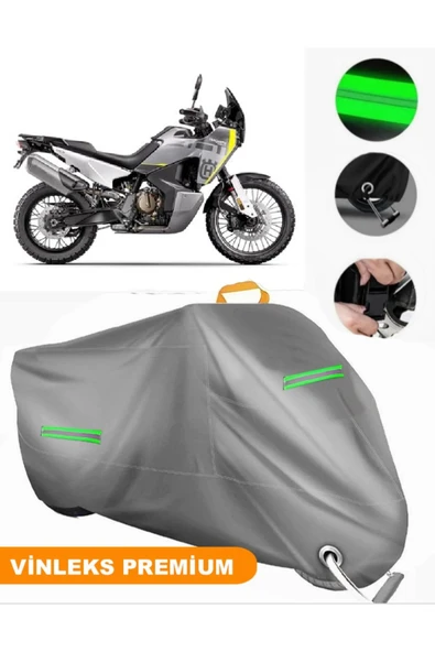 MotoEN  Vinleks Gri Husqvarna Norden 901 Uyumlu Motosiklet Brandası Lüx Kalite (Kilit Uyumlu) ürün görseli