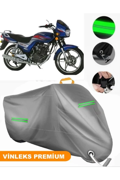 MotoEN  Vinleks Gri Kanuni WindyS 150 LX Uyumlu Motosiklet Brandası Lüx Kalite (Kilit Uyumlu)