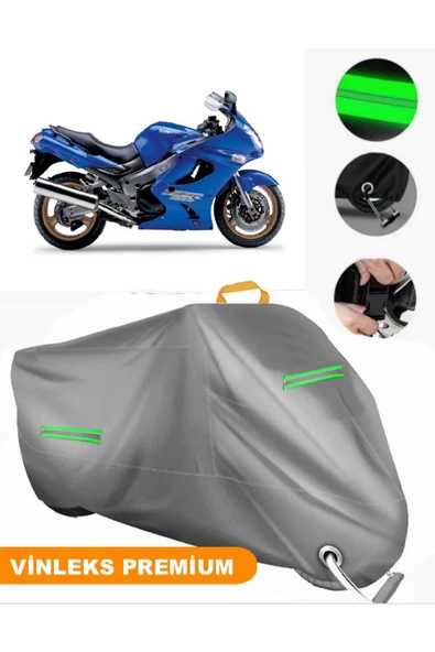 MotoEN  Vinleks Gri Kawasaki ZZR 1200 Uyumlu Motosiklet Brandası Lüx Kalite (Kilit Uyumlu) ürün görseli