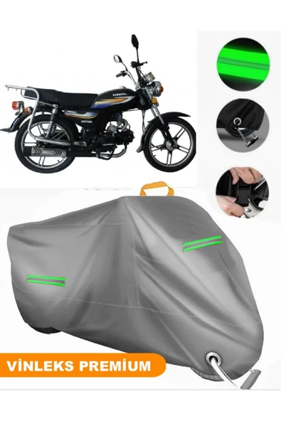 MotoEN  Vinleks Gri Kral Motor KR-100-2A Uyumlu Motosiklet Brandası Lüx Kalite (Kilit Uyumlu) ürün görseli