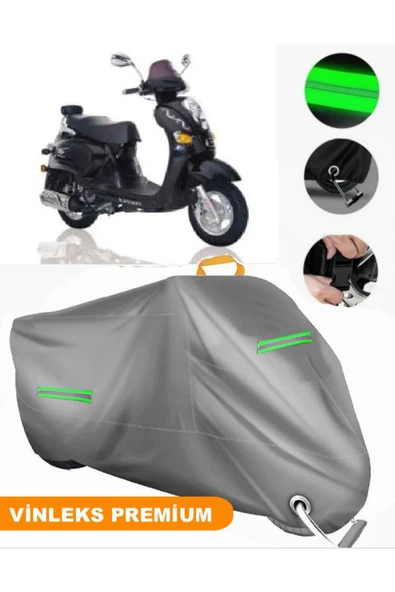 MotoEN  Vinleks Gri Kanuni Classic 125 Uyumlu Motosiklet Brandası Lüx Kalite (Kilit Uyumlu) ürün görseli