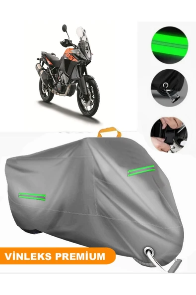 MotoEN  Vinleks Gri KTM 1050 Adventure Uyumlu Motosiklet Brandası Lüx Kalite (Kilit Uyumlu) ürün görseli