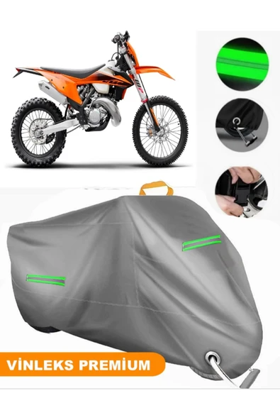 MotoEN  Vinleks Gri KTM 150 EXC TPI Uyumlu Motosiklet Brandası Lüx Kalite (Kilit Uyumlu) ürün görseli