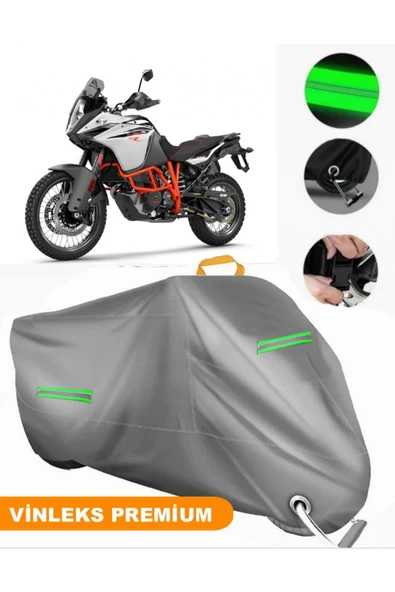 MotoEN  Vinleks Gri KTM 1090 Adventure R Uyumlu Motosiklet Brandası Lüx Kalite (Kilit Uyumlu) ürün görseli
