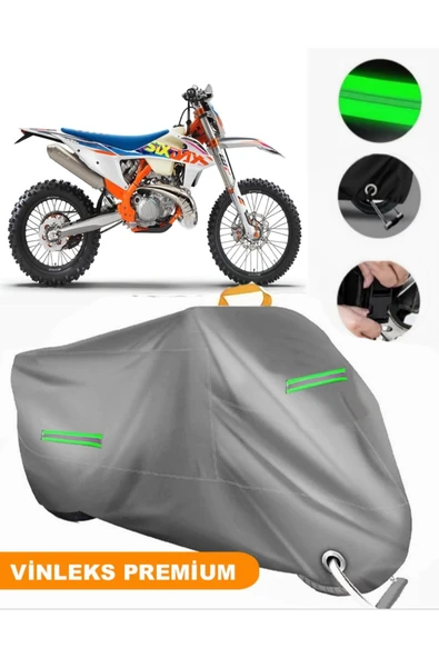 MotoEN  Vinleks Gri KTM 250 EXC Six Days TPI Uyumlu Motosiklet Brandası Lüx Kalite (Kilit Uyumlu) - 1