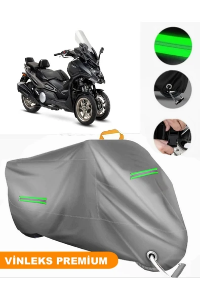 MotoEN  Vinleks Gri Kymco CV3 Uyumlu Motosiklet Brandası Lüx Kalite (Kilit Uyumlu) ürün görseli