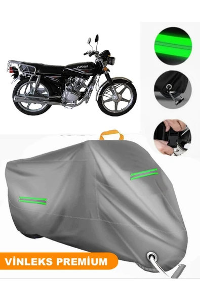 MotoEN  Vinleks Gri Lifan Dragon 125 Uyumlu Motosiklet Brandası Lüx Kalite (Kilit Uyumlu) ürün görseli 1
