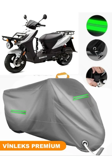 MotoEN  Vinleks Gri Kymco Agility Carry 50i 4T Uyumlu Motosiklet Brandası Lüx Kalite (Kilit Uyumlu) ürün görseli