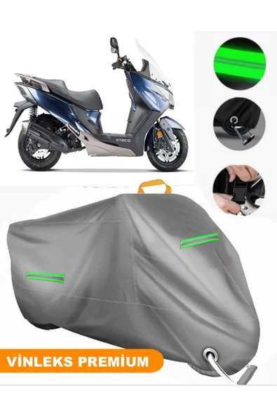 MotoEN  Vinleks Gri Kymco Xtown 125i Uyumlu Motosiklet Brandası Lüx Kalite (Kilit Uyumlu) ürün görseli