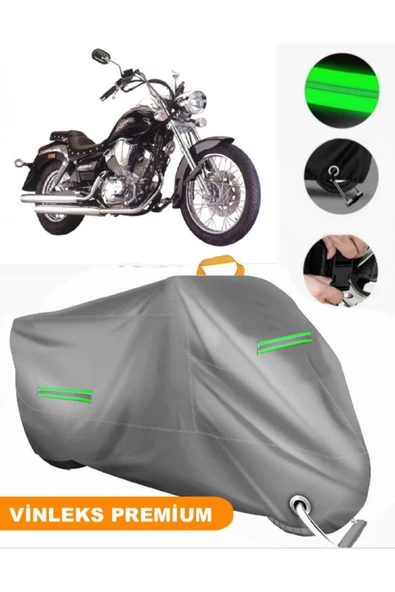 MotoEN  Vinleks Gri Lifan LF250-B Uyumlu Motosiklet Brandası Lüx Kalite (Kilit Uyumlu) ürün görseli