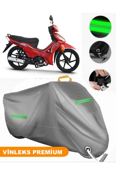 MotoEN  Vinleks Gri Kuba Ege 100 Uyumlu Motosiklet Brandası Lüx Kalite (Kilit Uyumlu) ürün görseli