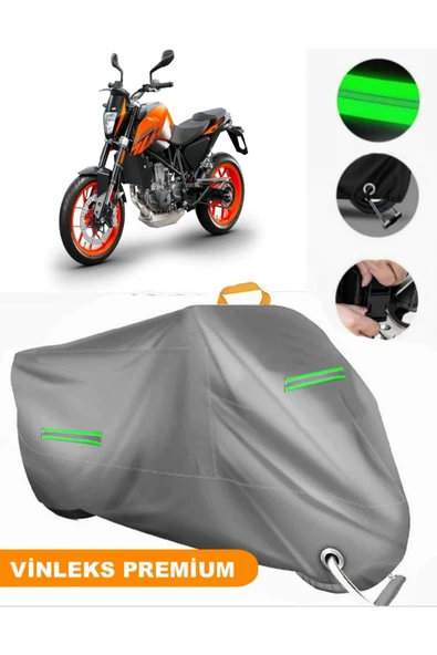 MotoEN  Vinleks Gri KTM 690 Duke Uyumlu Motosiklet Brandası Lüx Kalite (Kilit Uyumlu) - 1