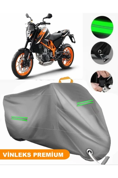 MotoEN  Vinleks Gri KTM 690 Duke R Uyumlu Motosiklet Brandası Lüx Kalite (Kilit Uyumlu) ürün görseli