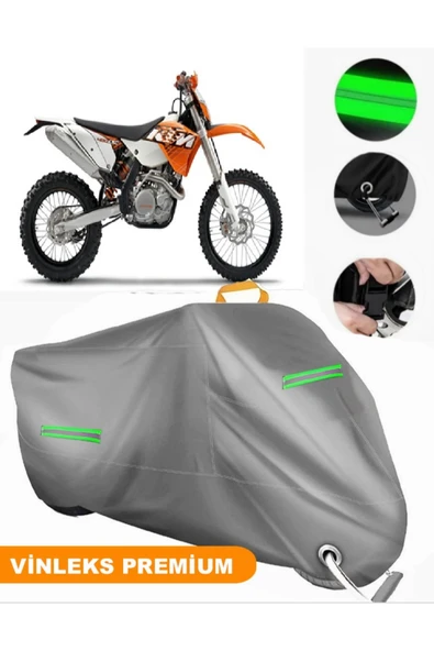 MotoEN  Vinleks Gri KTM 400 SXC Uyumlu Motosiklet Brandası Lüx Kalite (Kilit Uyumlu) ürün görseli
