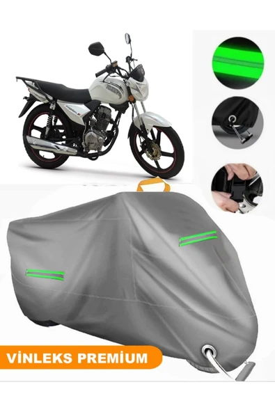 MotoEN  Vinleks Gri Kuba Platinum Uyumlu Motosiklet Brandası Lüx Kalite (Kilit Uyumlu) ürün görseli 1