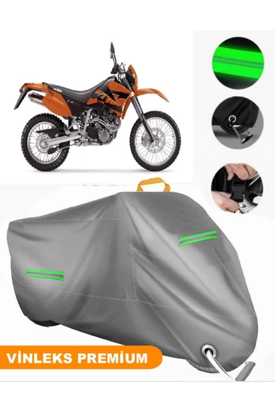 MotoEN  Vinleks Gri KTM 640 LC4 Uyumlu Motosiklet Brandası Lüx Kalite (Kilit Uyumlu) ürün görseli
