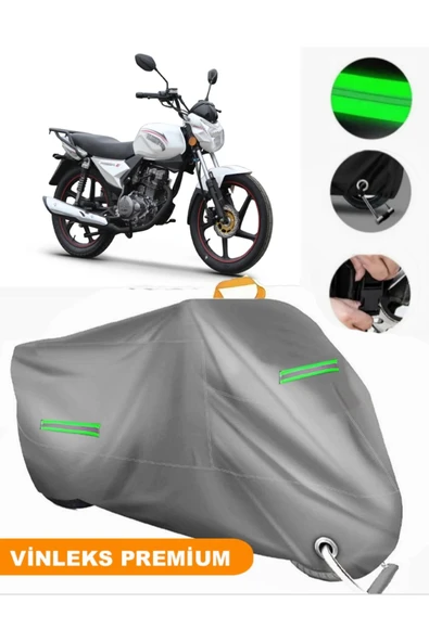 MotoEN  Vinleks Gri Kuba Razore 150 Uyumlu Motosiklet Brandası Lüx Kalite (Kilit Uyumlu)