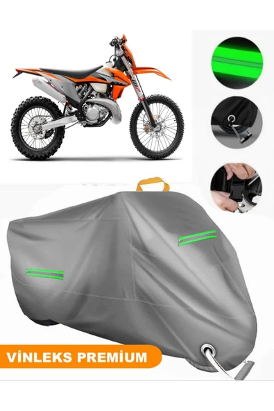 MotoEN  Vinleks Gri KTM 250 EXC TPI Uyumlu Motosiklet Brandası Lüx Kalite (Kilit Uyumlu) ürün görseli