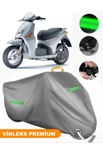 MotoEN  Vinleks Gri Malaguti Ciak Master 200 Uyumlu Motosiklet Brandası Lüx Kalite (Kilit Uyumlu) ürün görseli