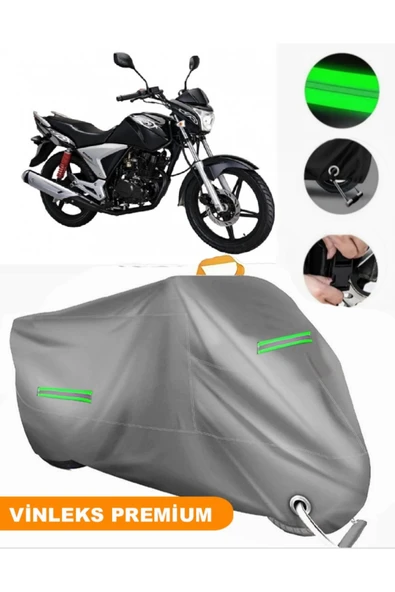 MotoEN  Vinleks Gri Lifan EM150L Uyumlu Motosiklet Brandası Lüx Kalite (Kilit Uyumlu) ürün görseli