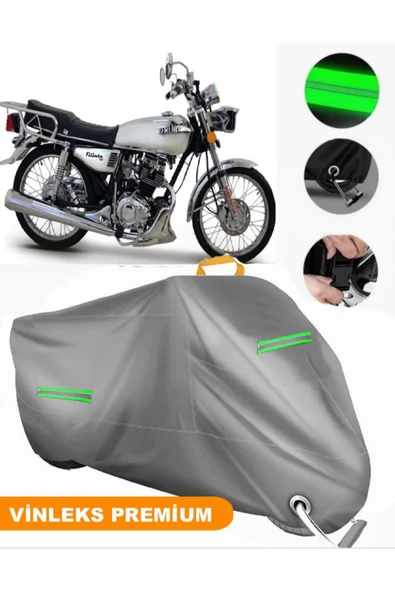 MotoEN  Vinleks Gri Kuba Filinta 100 Uyumlu Motosiklet Brandası Lüx Kalite (Kilit Uyumlu) ürün görseli