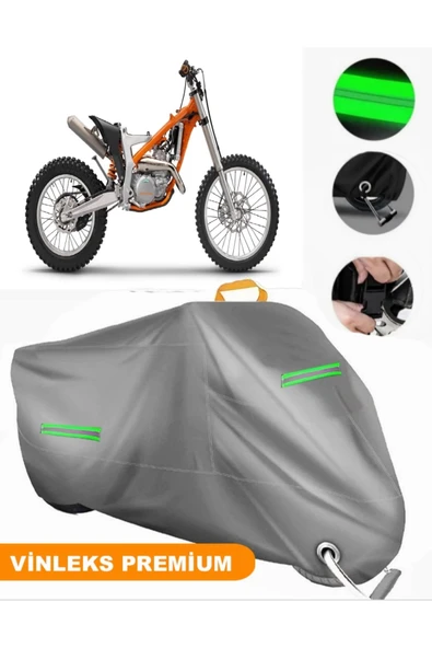 MotoEN  Vinleks Gri KTM 250 Freeride R Uyumlu Motosiklet Brandası Lüx Kalite (Kilit Uyumlu) ürün görseli