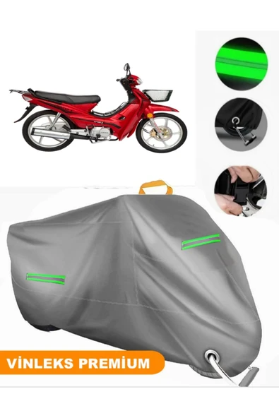 MotoEN  Vinleks Gri Lifan LF125-26H Uyumlu Motosiklet Brandası Lüx Kalite (Kilit Uyumlu) ürün görseli