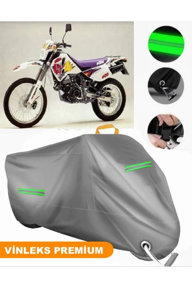 MotoEN  Vinleks Gri KTM 400 LC4 EGS - E Uyumlu Motosiklet Brandası Lüx Kalite (Kilit Uyumlu) ürün görseli