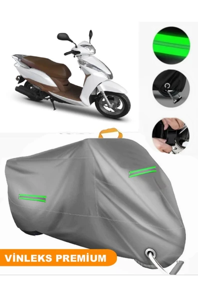 MotoEN  Vinleks Gri Motoran Elite Uyumlu Motosiklet Brandası Lüx Kalite (Kilit Uyumlu) ürün görseli