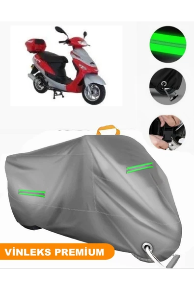 MotoEN  Vinleks Gri Mondial 50 TT Uyumlu Motosiklet Brandası Lüx Kalite (Kilit Uyumlu) ürün görseli