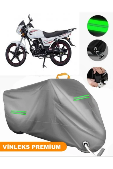 MotoEN  Vinleks Gri Mondial 150 MG Superboy X Uyumlu Motosiklet Brandası Lüx Kalite (Kilit Uyumlu) ürün görseli