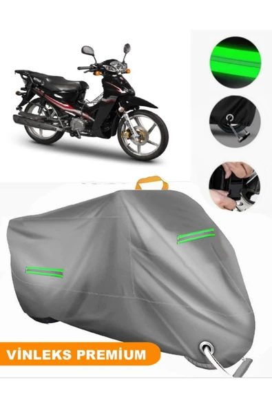 MotoEN  Vinleks Gri Motoran Torro LX 100 Uyumlu Motosiklet Brandası Lüx Kalite (Kilit Uyumlu) ürün görseli