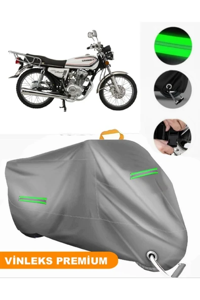 MotoEN  Vinleks Gri Mondial 150 MCX Roadracer Uyumlu Motosiklet Brandası Lüx Kalite (Kilit Uyumlu) ürün görseli